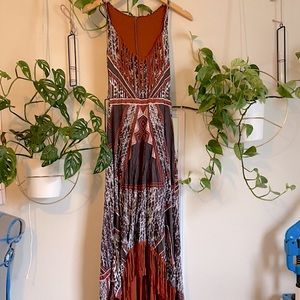 Fringe Boho Hi-Low Dress Handmade One of a kind